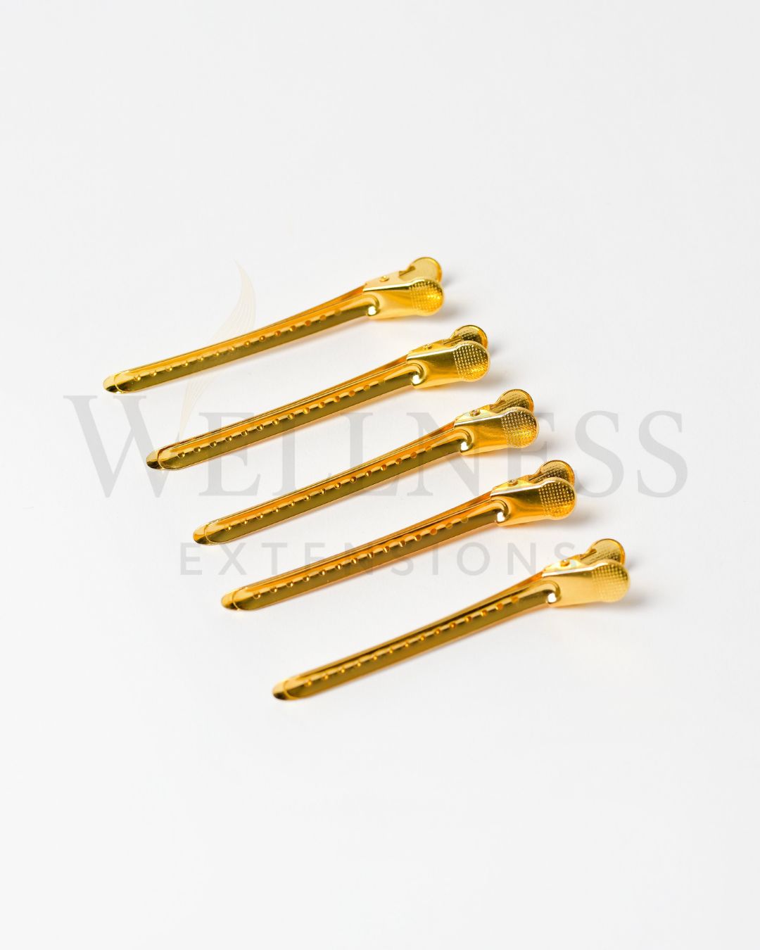 Pince à Cheveux Plate Or – Lot de 5